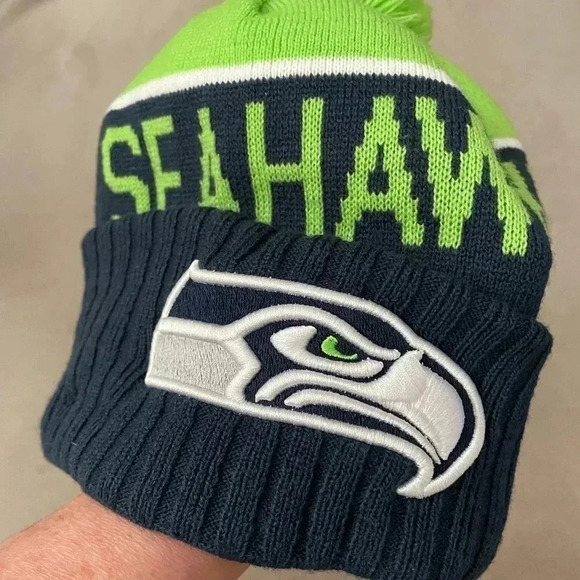NFL Seattle Seahawks Pom Beanie - Picture 5 of 8